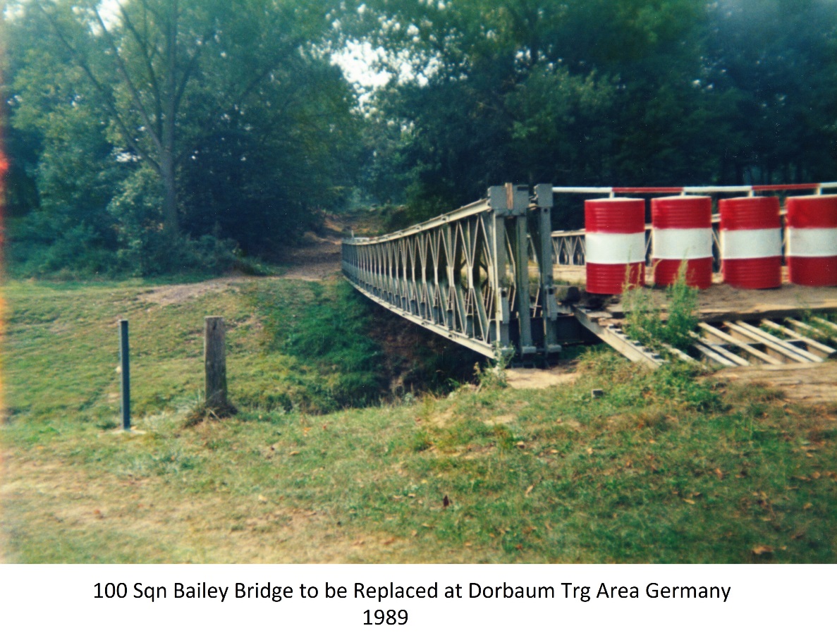 100 Sqn Bailey Bridge to be Replaced at Dorbaum Trg Area Germany