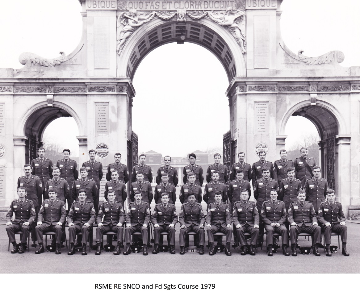 RSME RE SNCO and Fd Sgts Course 1979