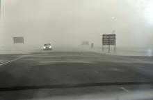 Sand Storm on read from Sharjah to Dubai. 1969 10 Sqn RE